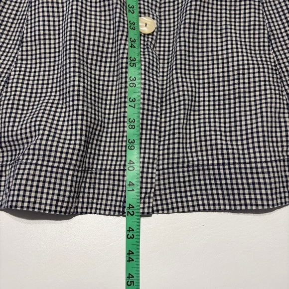 Anthropologie Dress Sz 14 Camelia Collared Button Front Gingham Cottagecore - Picture 8 of 15
